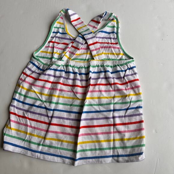 Mini Boden Rainbow Striped Crisscross Tank - Girls 7-8 - Picture 3 of 3